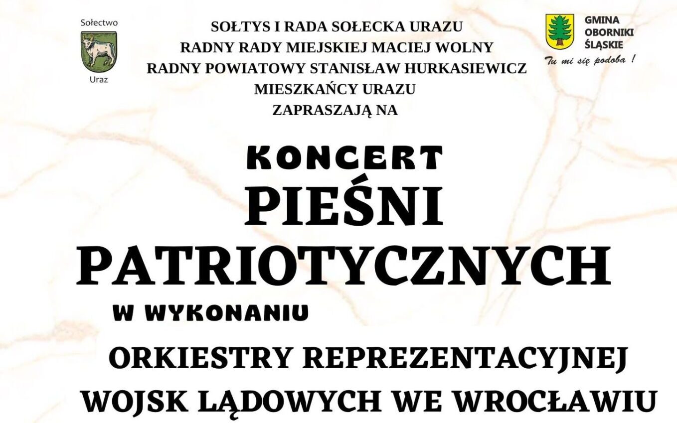 Oborniki Śląskie: Koncert Pieśni Patriotycznych w Urazie